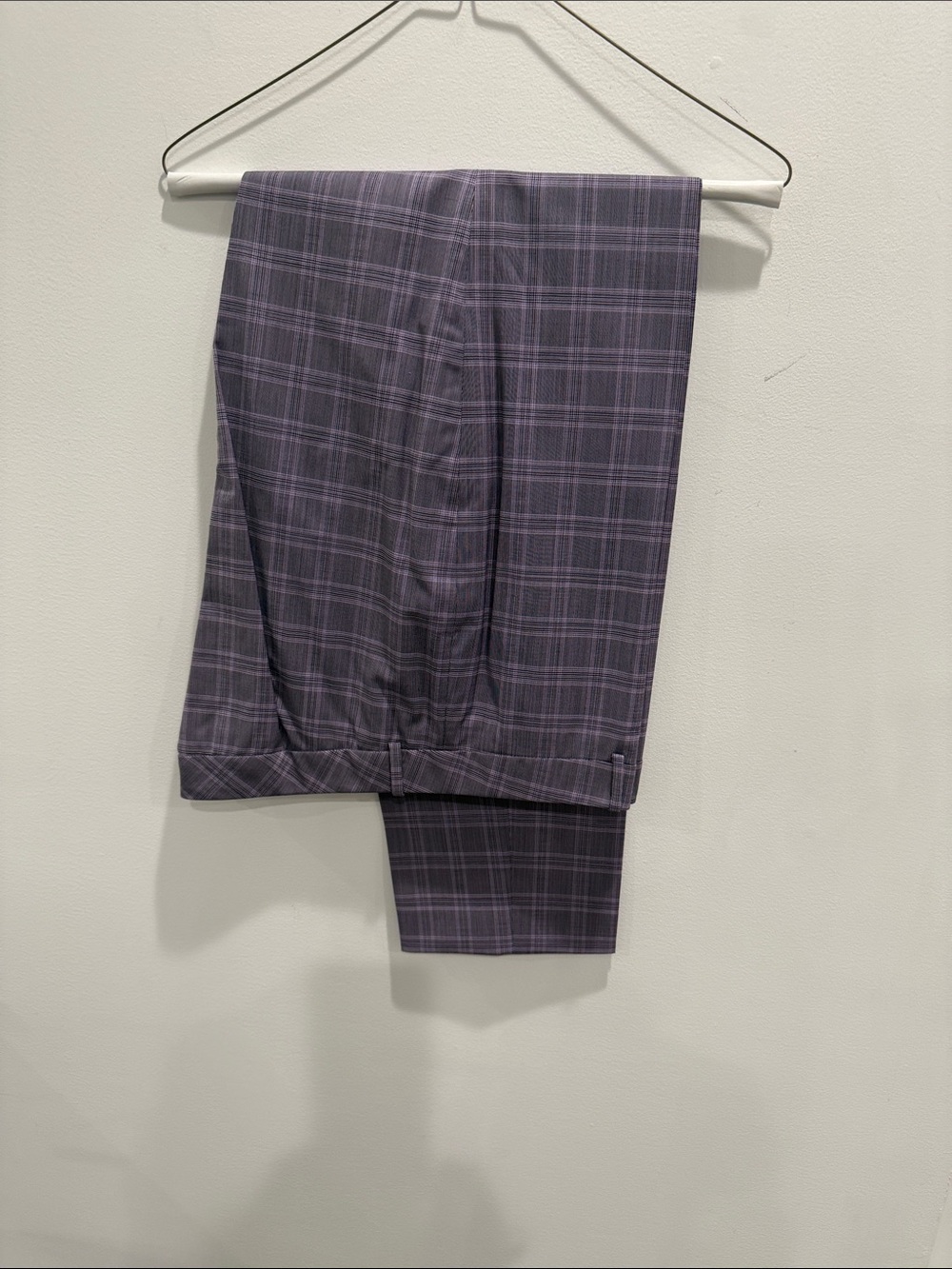 Boss Purple Plaid Women's Dress Pants